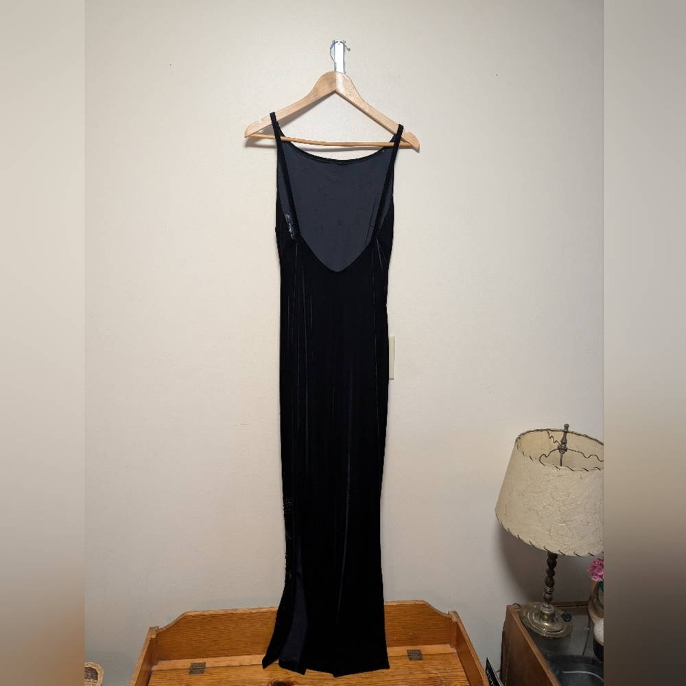 Zum Zum by Niki Livas Black Y2K Low Back Maxi Dress 5/6 - Picture 11 of 11